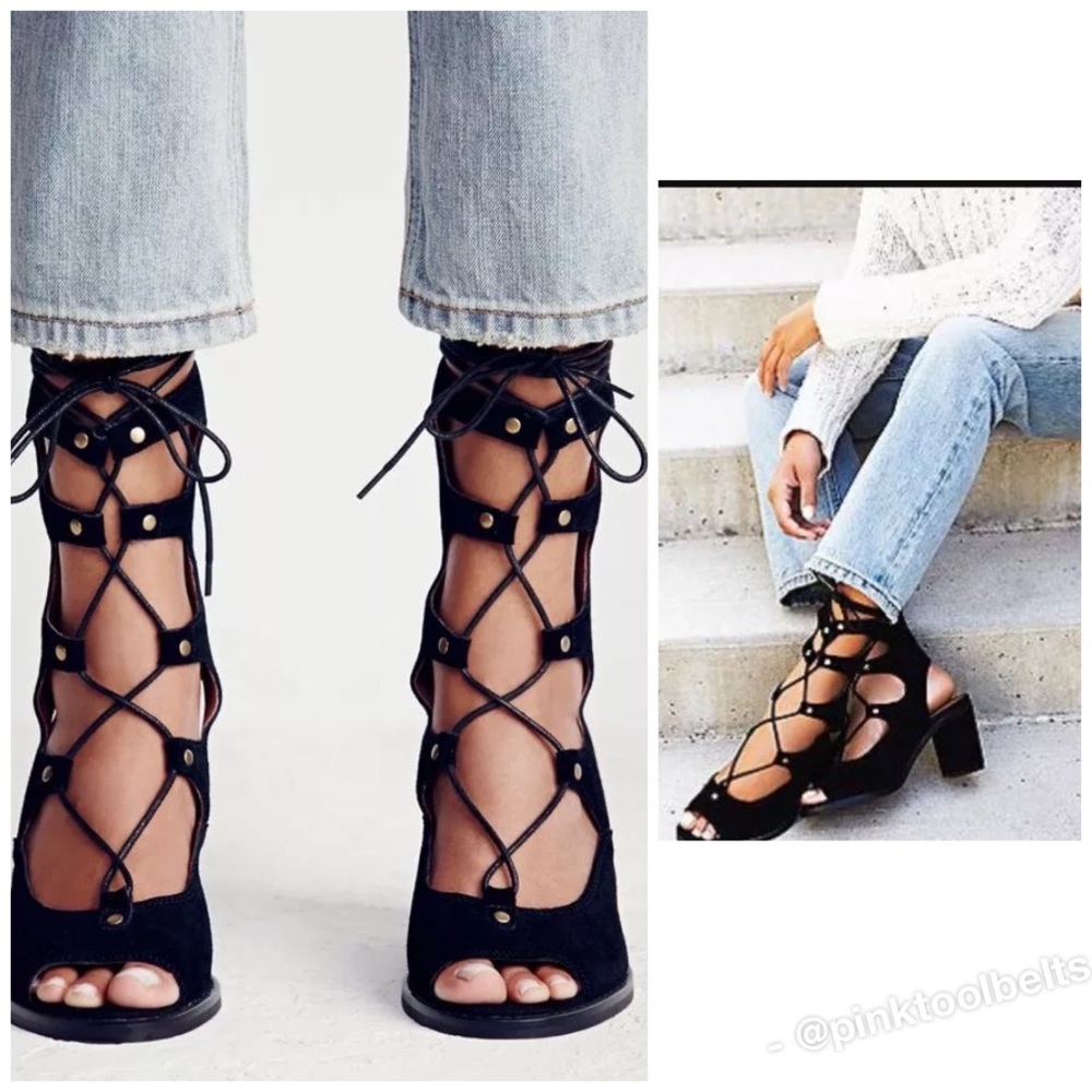 Jeffery Campbell for Free People lace up gladiator